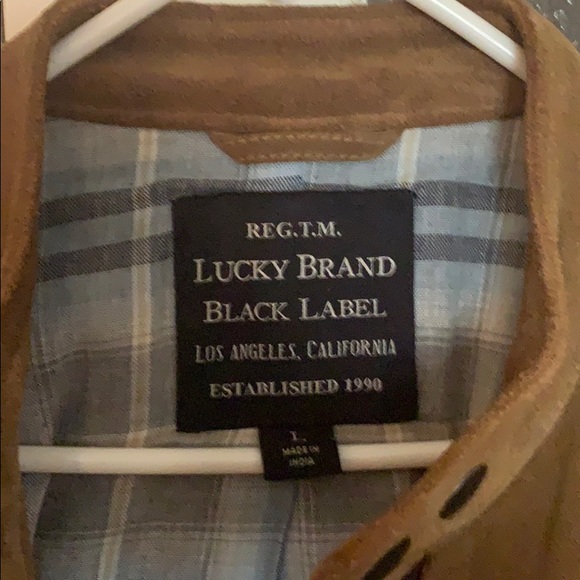 Lucky Brand Tan Suede Jacket - Size L